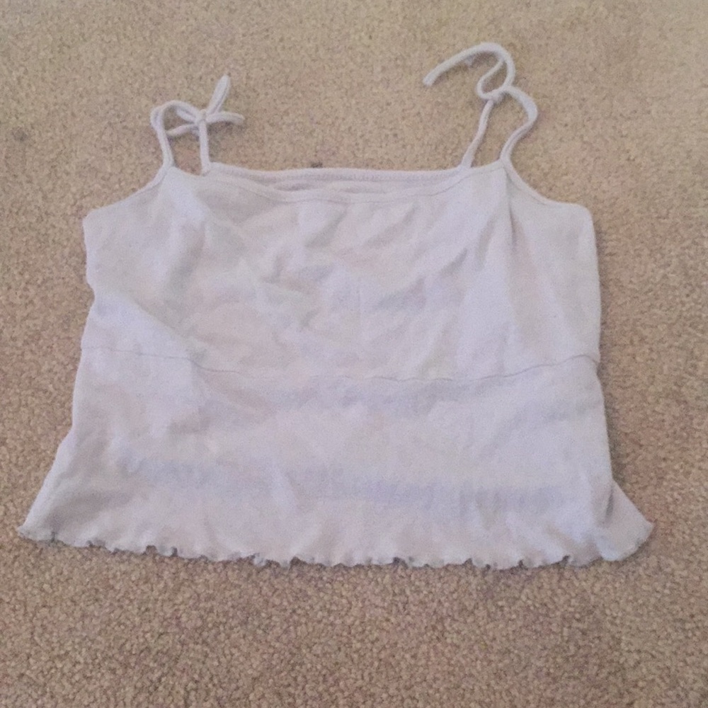 Baby Blue Cropped Tank